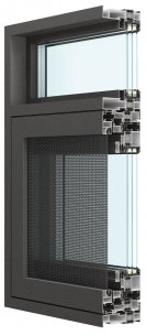BH120窄邊斷橋系統窗（外開）